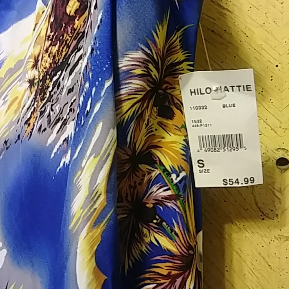 Womens Hawaiian dress  Tropical Sundress sz Sm HILO HATTIE Print Summer - Picture 6 of 8